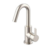Gerber Plumbing - Amalfi 1H Lavatory Faucet Single Hole Mount w/ 50/50 Touch Down Drain & Optional Deck Plate Included 1.2gpm Brushed Nickel - Brushed Nickel