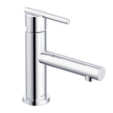 Parma Trim Line 1H Lavatory Faucet Single Hole Mount w/ Metal Touch Down Drain & Optional Deck Plate Included 1.2gpm Chrome