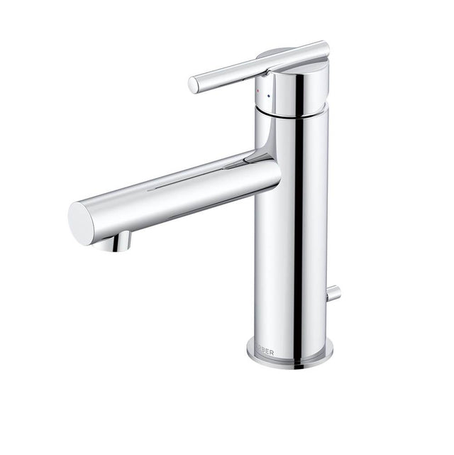 Gerber Plumbing - Parma 1H Lavatory Faucet Straight Spout w/ Metal Pop-Up Drain 1.2gpm Chrome - Chrome
