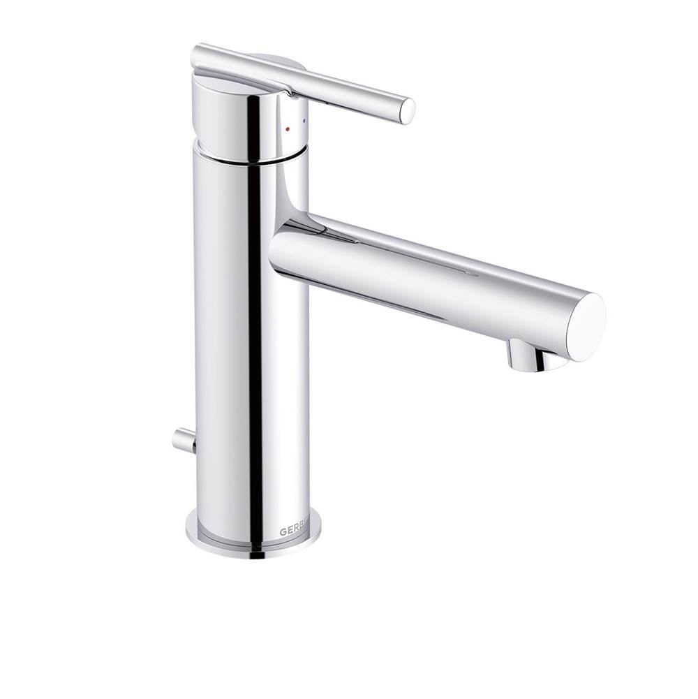 Parma 1H Lavatory Faucet Straight Spout w/ Metal Pop-Up Drain 1.2gpm Chrome