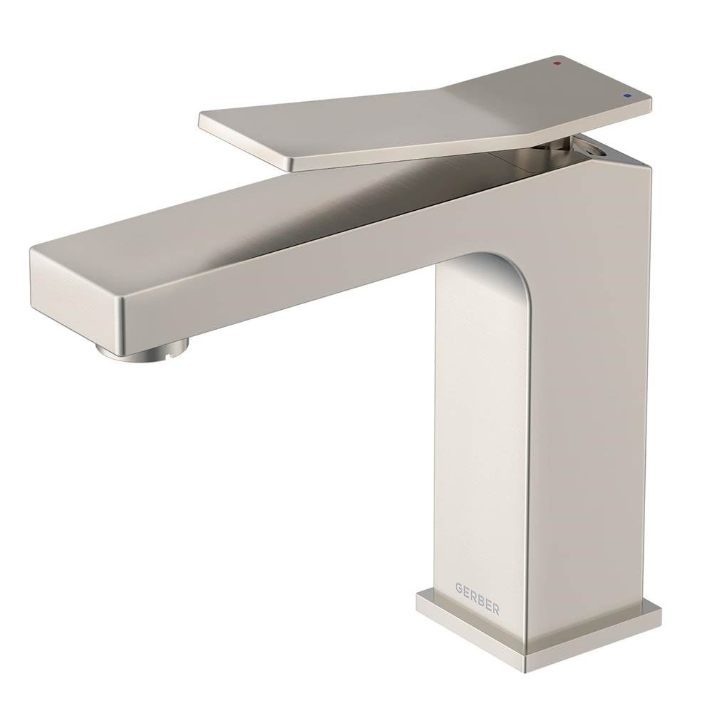 Gerber Plumbing - Avian 1H Lavatory Faucet Single Hole Mount w/ Metal Touch Down Drain 1.2gpm Brushed Nickel - Brushed Nickel