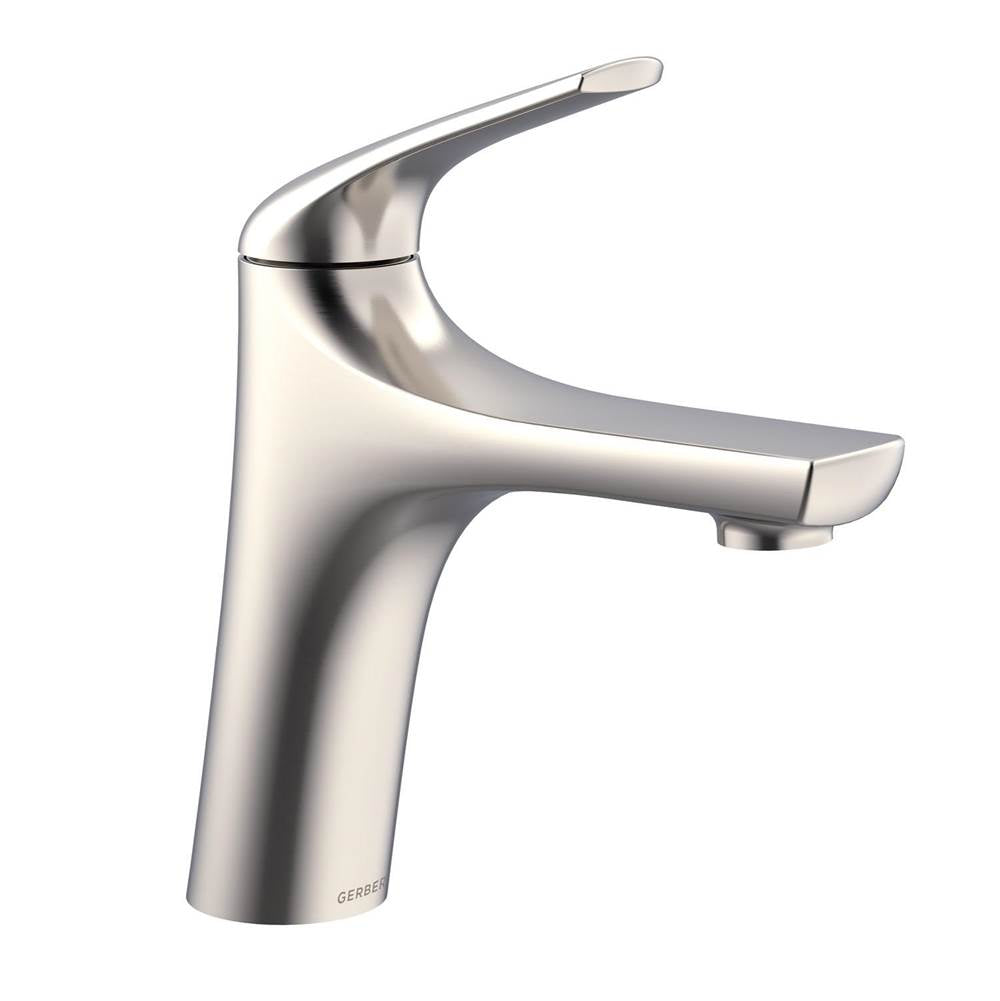 Lemora 1H Single Hole Mount Lavatory Faucet w/ Metal Touch-Down Drain 1.2gpm Chrome