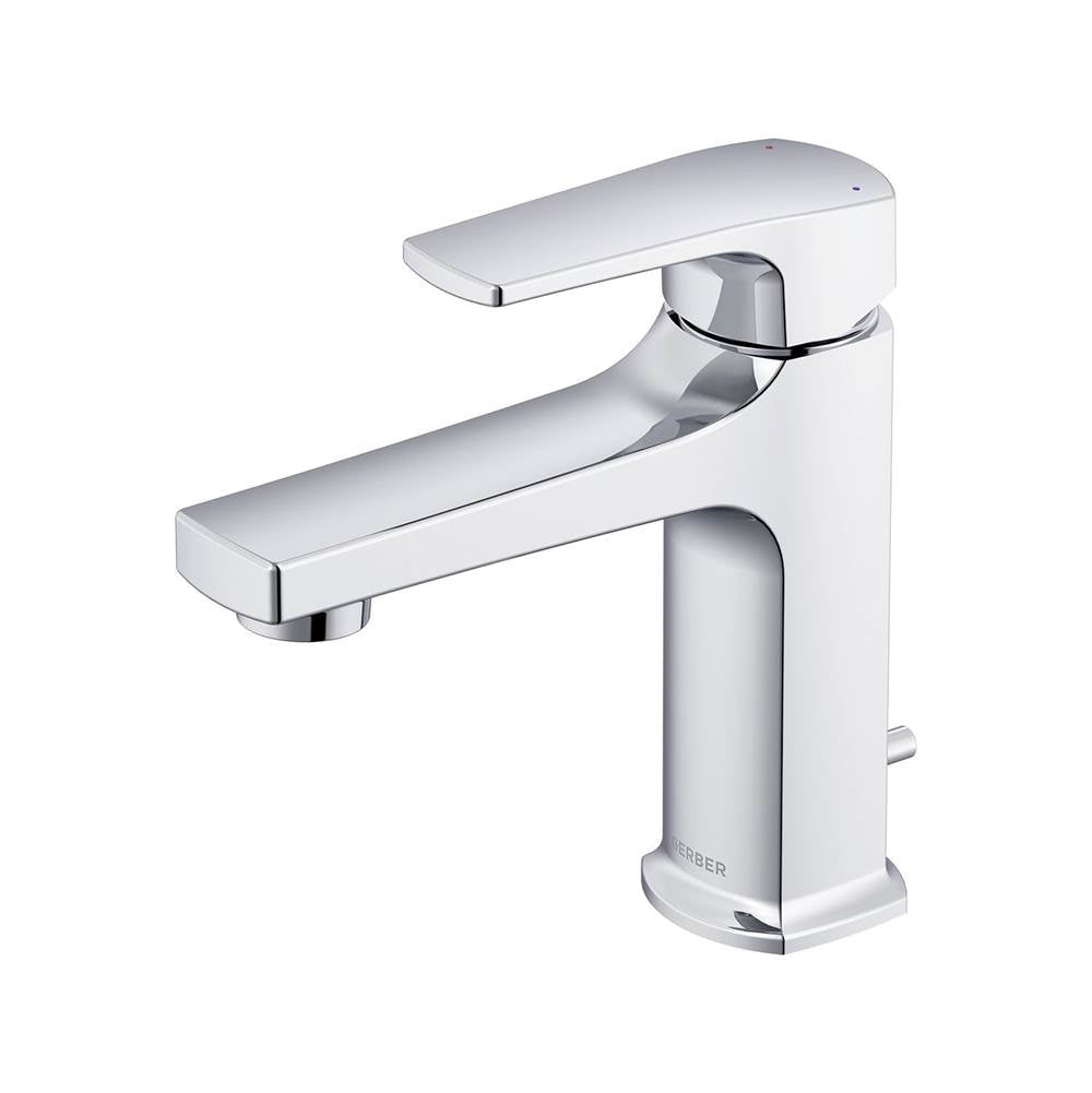 Gerber Plumbing - Tribune 1H Lavatory Faucet Single Hole Mount w/ 50/50 Pop-Up Drain 1.2gpm Chrome - Chrome
