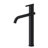 Gerber Plumbing - Parma 1H Vessel Filler Single Hole Mount w/ Metal Grid Strainer 1.2gpm Satin Black - Satin Black