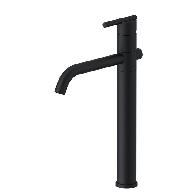 Gerber Plumbing - Parma 1H Vessel Filler Single Hole Mount w/ Metal Grid Strainer 1.2gpm Satin Black - Satin Black