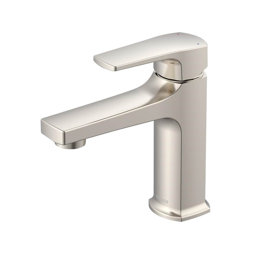 Gerber Plumbing - Tribune 1H Lavatory Faucet Single Hole Mount w/ Metal Touch Down Drain 1.2gpm Brushed Nickel - Brushed Nickel