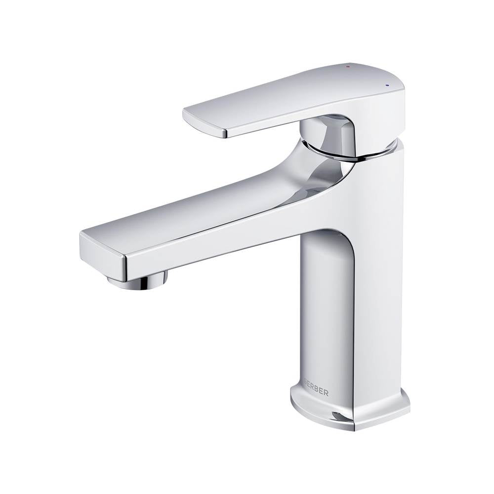 Gerber Plumbing - Tribune 1H Lavatory Faucet Single Hole Mount w/ Metal Touch Down Drain 1.2gpm Chrome - Chrome