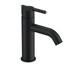 Parma 1H Lavatory Faucet w/ Metal Touch Down Drain & Optional Deck Plate Included 1.2gpm Satin Black