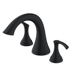 Gerber Plumbing - Antioch 2H Roman Tub Trim Kit w/out Spray Satin Black - Satin Black