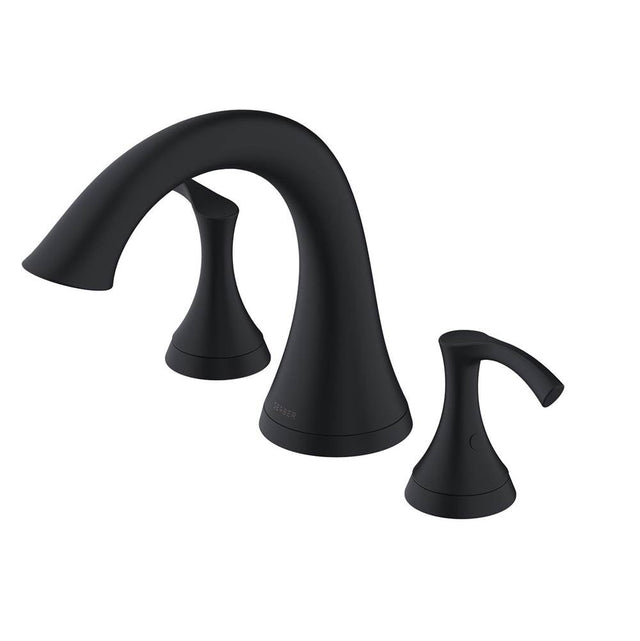Gerber Plumbing - Antioch 2H Roman Tub Trim Kit w/out Spray Satin Black - Satin Black