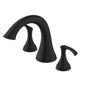 Gerber Plumbing - Antioch 2H Roman Tub Trim Kit w/out Spray Satin Black - Satin Black