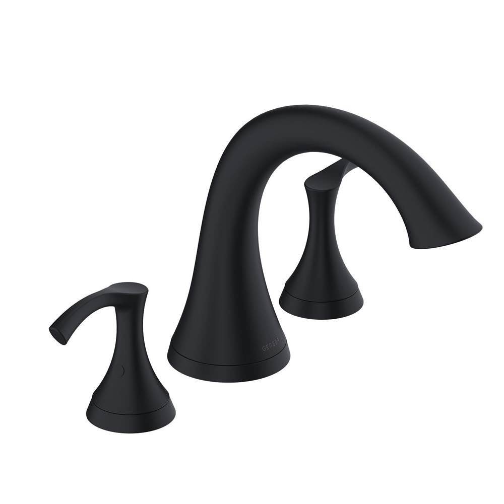 Antioch 2H Roman Tub Trim Kit w/out Spray Satin Black