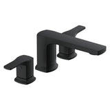 Tribune 2H Roman Tub Trim Kit w/out Spray Satin Black