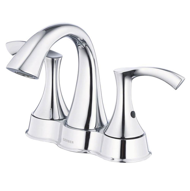 Gerber Plumbing - Antioch 2H Centerset Lavatory Faucet w/ 50/50 Touch Down Drain 1.2gpm Chrome - Chrome