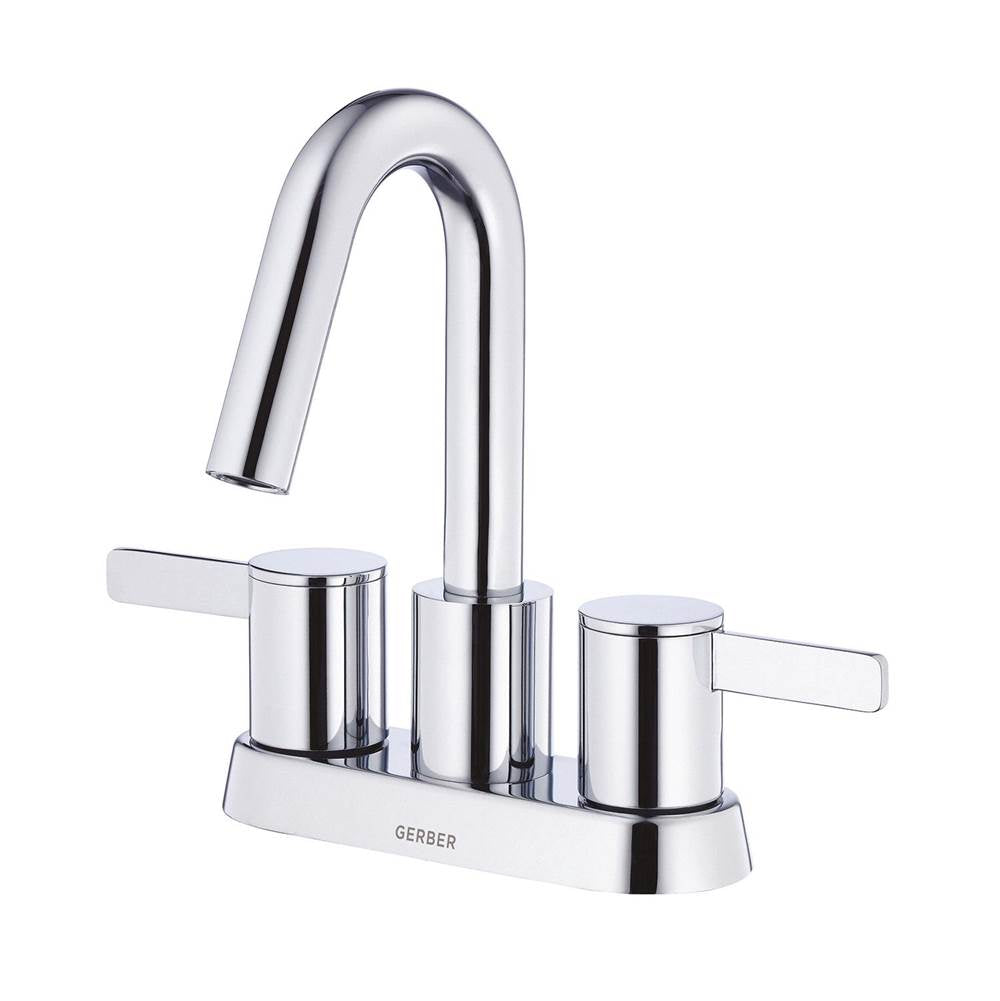 Gerber Plumbing - Amalfi 2H Centerset Lavatory Faucet w/ 50/50 Touch Down Drain 1.2gpm Chrome - Chrome