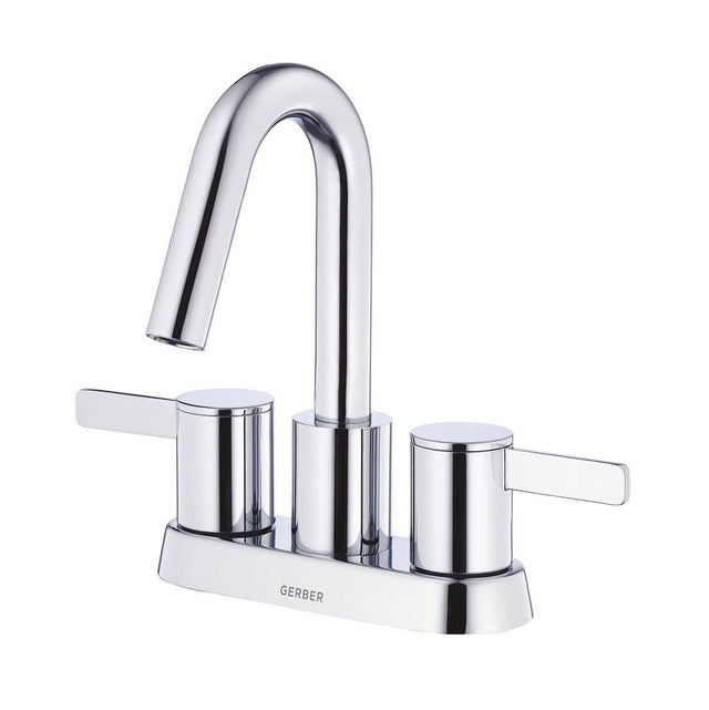 Gerber Plumbing - Amalfi 2H Centerset Lavatory Faucet w/ 50/50 Touch Down Drain 1.2gpm Chrome - Chrome