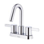 Gerber Plumbing - Amalfi 2H Centerset Lavatory Faucet w/ 50/50 Touch Down Drain 1.2gpm Chrome - Chrome