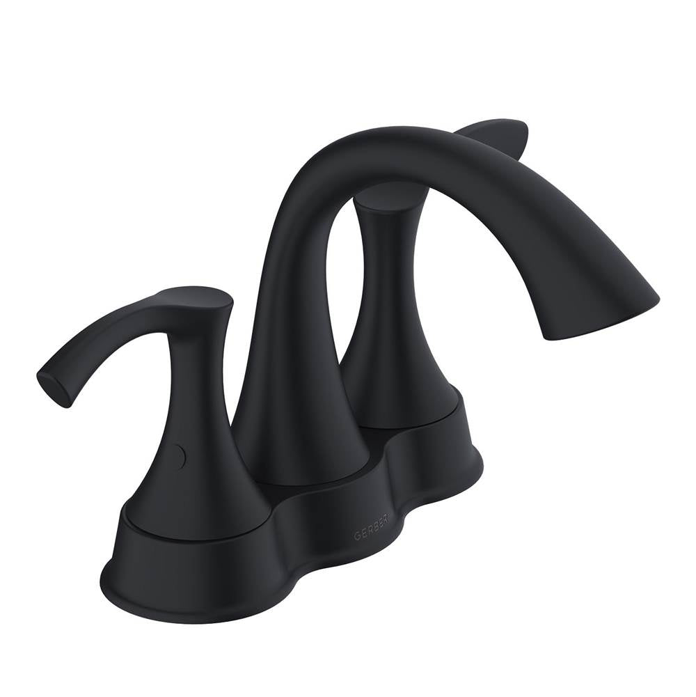 Antioch 2H Centerset Lavatory Faucet w/ 50/50 Touch Down Drain 1.2gpm Satin Black