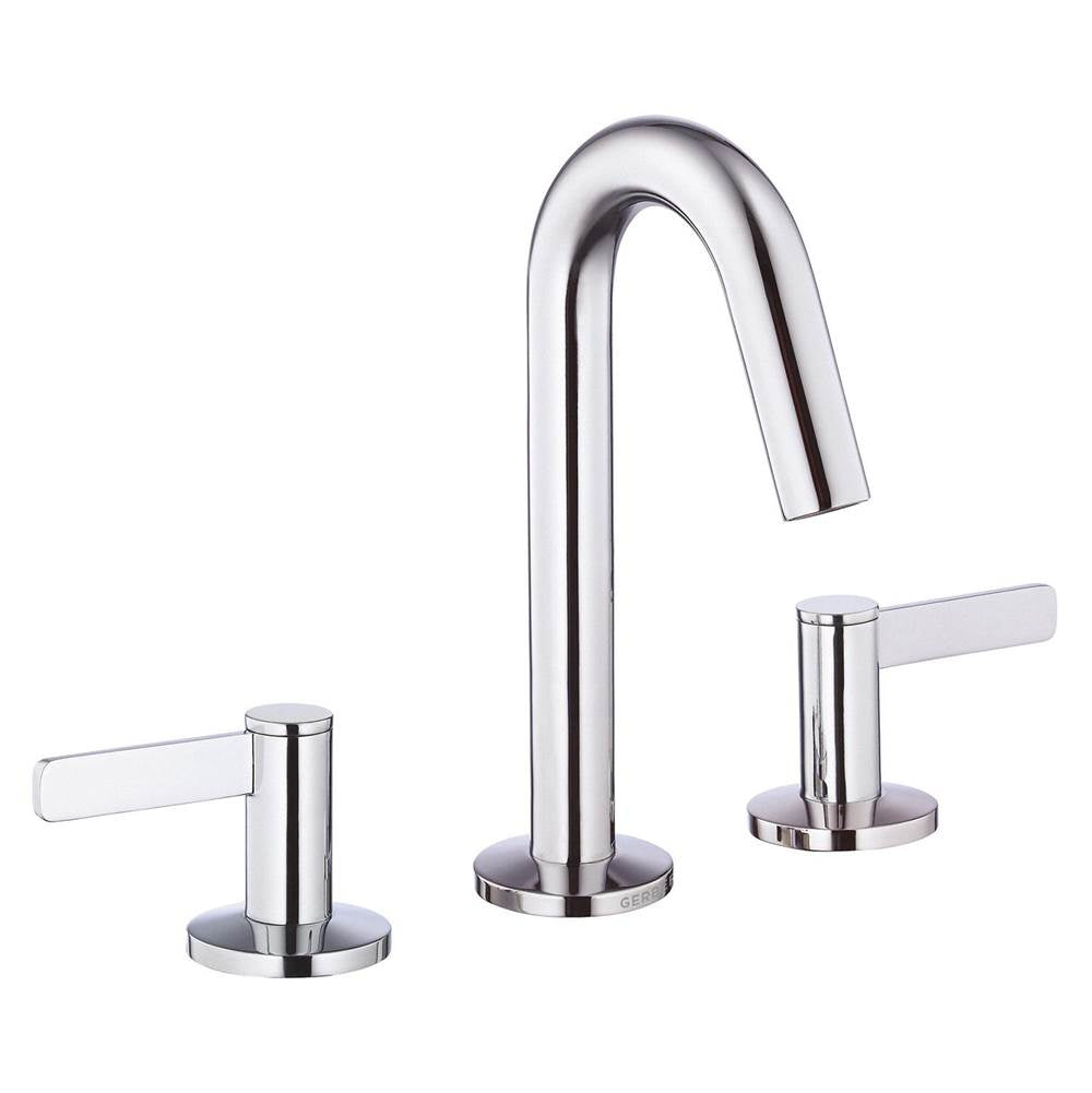 Amalfi Trim Line 2H Widespread Lavatory Faucet w/ Metal Touch Down Drain 1.2gpm Chrome