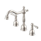 Gerber Plumbing - Opulence 2H Widespread Lavatory Faucet w/ Metal Touch Down Drain 1.2gpm Brushed Nickel - Brushed Nickel