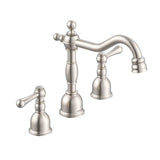 Opulence 2H Widespread Lavatory Faucet w/ Metal Touch Down Drain 1.2gpm Chrome