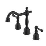 Gerber Plumbing - Opulence 2H Widespread Lavatory Faucet w/ Metal Touch Down Drain 1.2gpm Satin Black - Satin Black