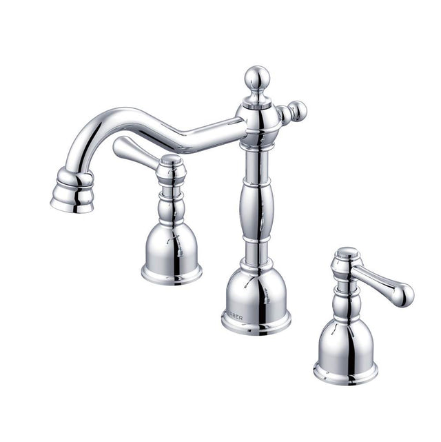 Gerber Plumbing - Opulence 2H Widespread Lavatory Faucet w/ Metal Touch Down Drain 1.2gpm Chrome - Chrome