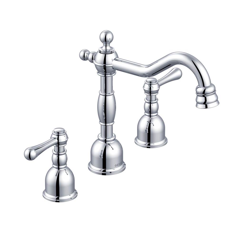 Opulence 2H Widespread Lavatory Faucet w/ Metal Touch Down Drain 1.2gpm Chrome