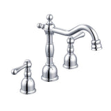 Opulence 2H Widespread Lavatory Faucet w/ Metal Touch Down Drain 1.2gpm Chrome