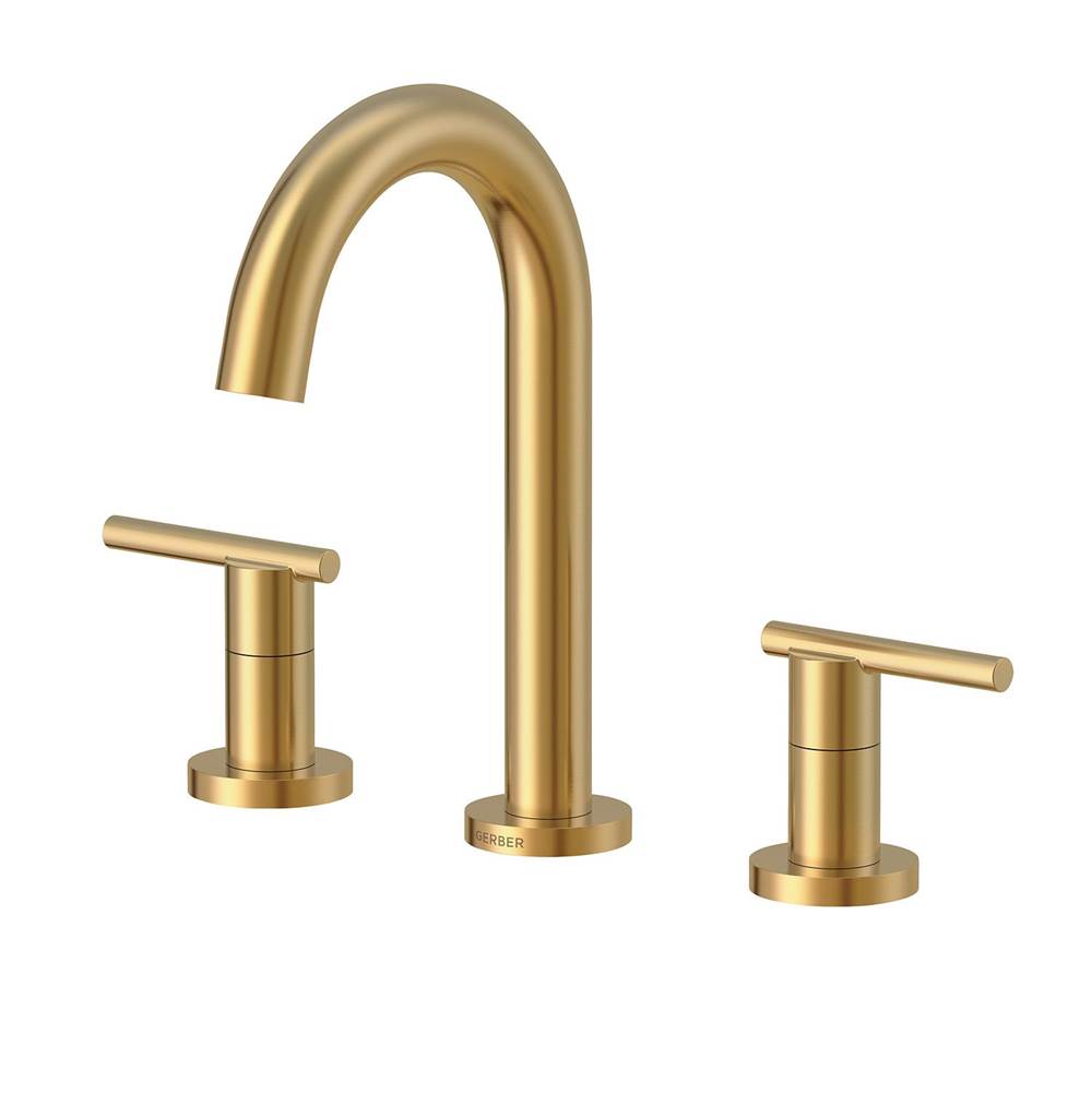 Gerber Plumbing - Parma Trim Line 2H Widespread Lavatory Faucet w/ Metal Touch Down Drain 1.2gpm Brushed Bronze - Brushed Bronze