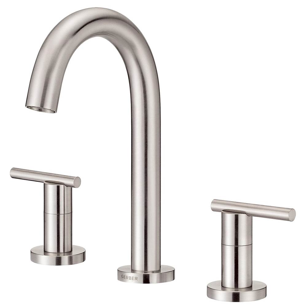Gerber Plumbing - Parma Trim Line 2H Widespread Lavatory Faucet w/ Metal Touch Down Drain 1.2gpm Brushed Nickel - Brushed Nickel