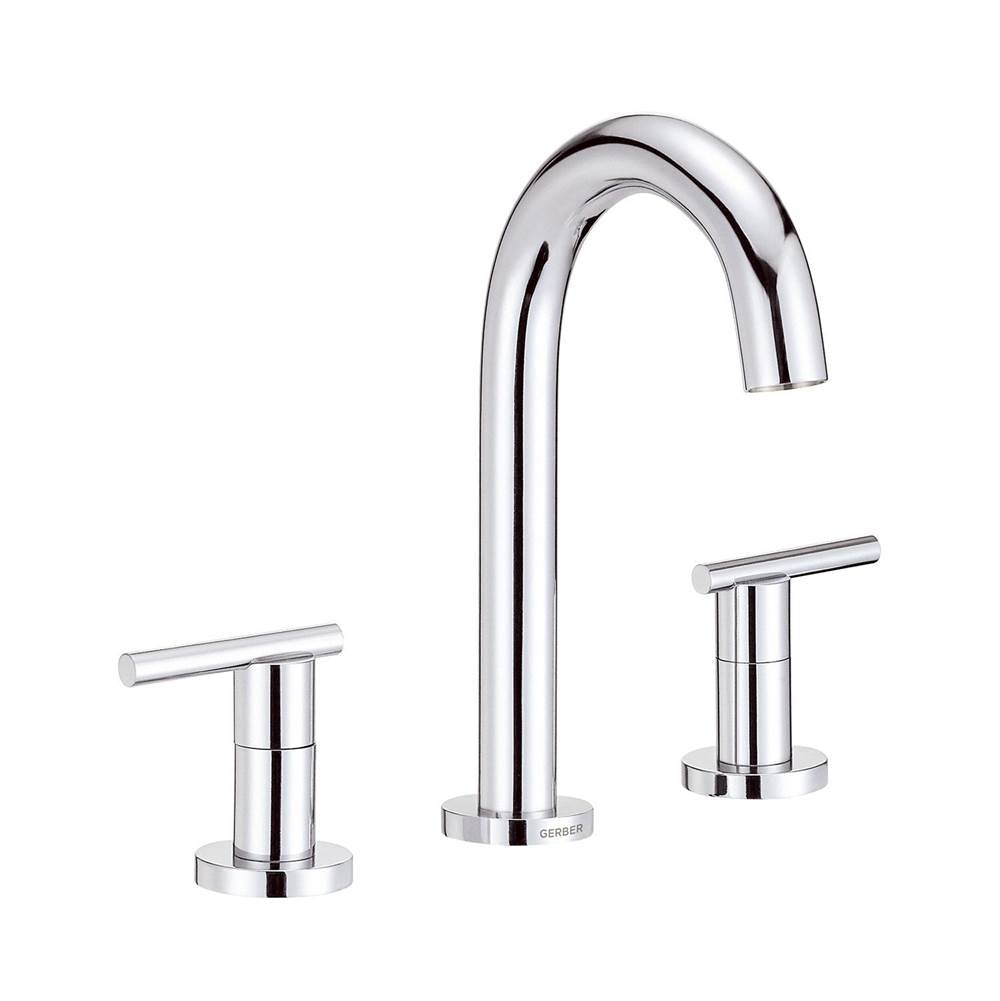 Parma Trim Line 2H Widespread Lavatory Faucet w/ Metal Touch Down Drain 1.2gpm Chrome