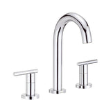 Parma Trim Line 2H Widespread Lavatory Faucet w/ Metal Touch Down Drain 1.2gpm Chrome
