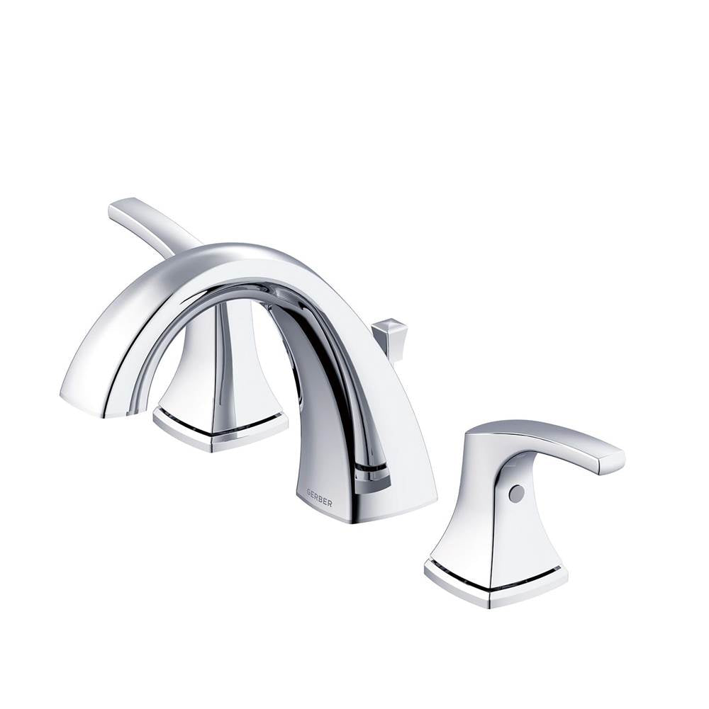 Gerber Plumbing - Vaughn 2H Widespread Faucet w/ Metal Pop-Up Drain 1.2gpm Chrome - Chrome