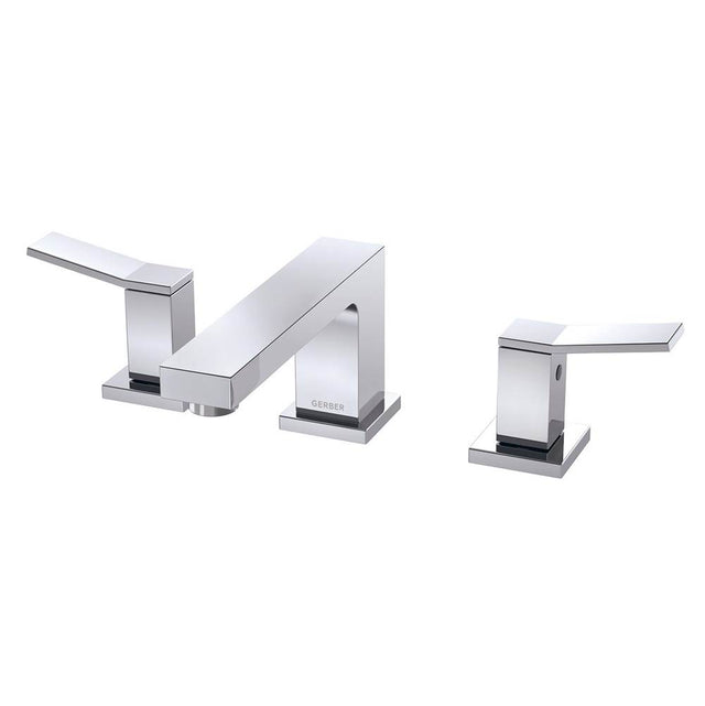 Gerber Plumbing - Avian 2H Widespread Lavatory Faucet w/ Metal Touch Down Drain 1.2gpm Chrome - Chrome
