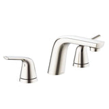 Lemora 2H Widespread Lavatory Faucet w/ Metal Touch-Down Drain 1.2gpm Chrome