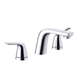 Lemora 2H Widespread Lavatory Faucet w/ Metal Touch-Down Drain 1.2gpm Chrome