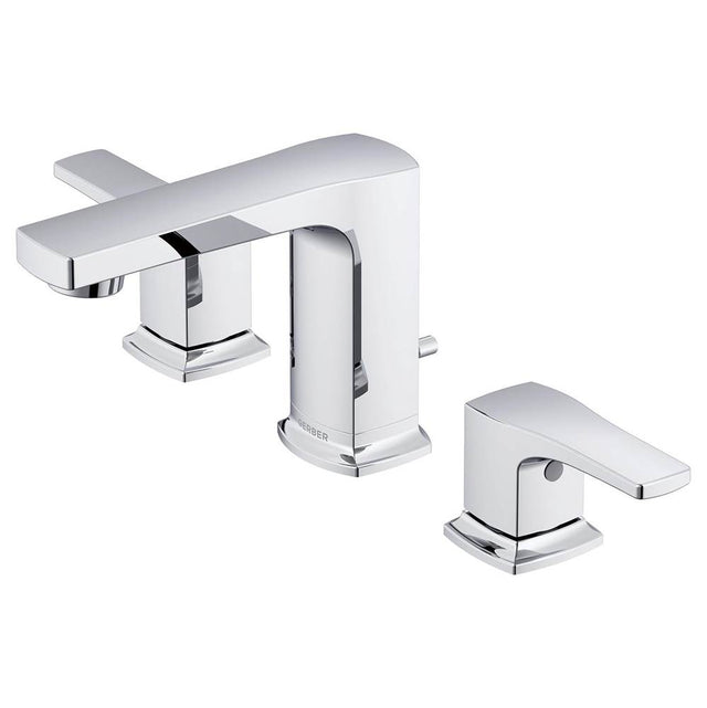 Gerber Plumbing - Tribune 2H Widespread Lavatory Faucet w/ 50/50 Pop-Up Drain 1.2gpm Chrome - Chrome