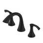 Gerber Plumbing - Antioch 2H Widespread Lavatory Faucet w/ Metal Touch Down Drain 1.2gpm Satin Black - Satin Black