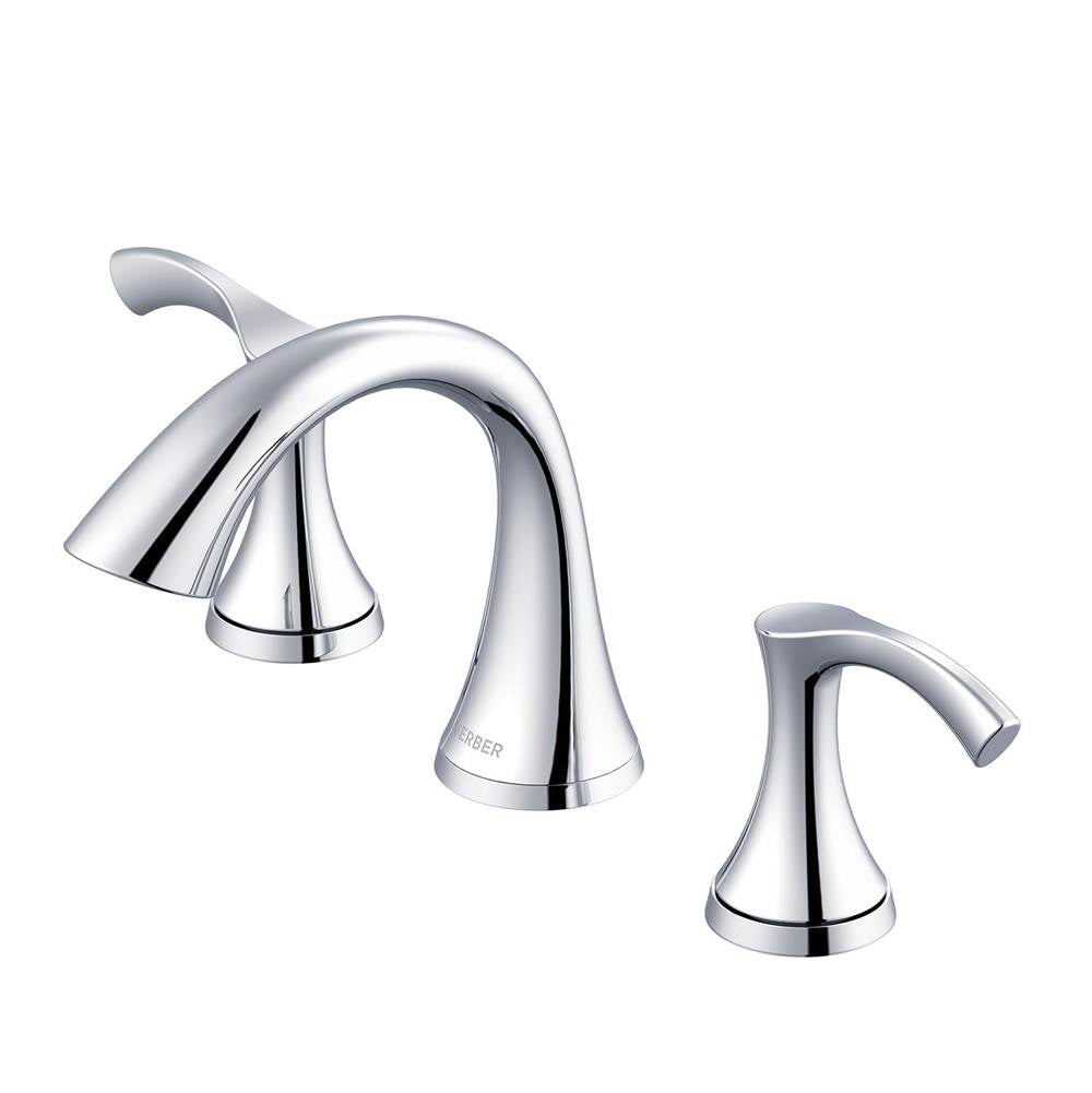 Gerber Plumbing - Antioch 2H Widespread Lavatory Faucet w/ Metal Touch Down Drain 1.2gpm Chrome - Chrome