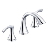 Antioch 2H Widespread Lavatory Faucet w/ Metal Touch Down Drain 1.2gpm Chrome