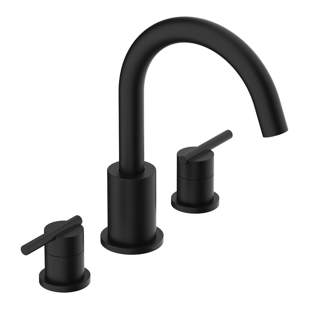 Parma 2H Roman Tub Trim Kit w/out Spray Satin Black