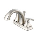 Gerber Plumbing - Vaughn 2H Centerset Lavatory Faucet w/ Metal Pop-Up Drain 1.2gpm Brushed Nickel - Brushed Nickel