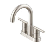 Gerber Plumbing - Parma 2H Centerset Lavatory Faucet w/ Metal Touch Down Drain 1.2gpm Brushed Nickel - Brushed Nickel