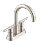 Parma 2H Centerset Lavatory Faucet w/ Metal Touch Down Drain 1.2gpm Chrome