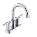 Parma 2H Centerset Lavatory Faucet w/ Metal Touch Down Drain 1.2gpm Chrome