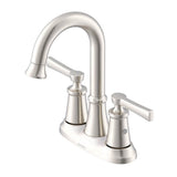 Gerber Plumbing - Northerly 2H Centerset Lavatory Faucet w/ 50/50 Touch Down Drain 1.2gpm Brushed Nickel - Brushed Nickel