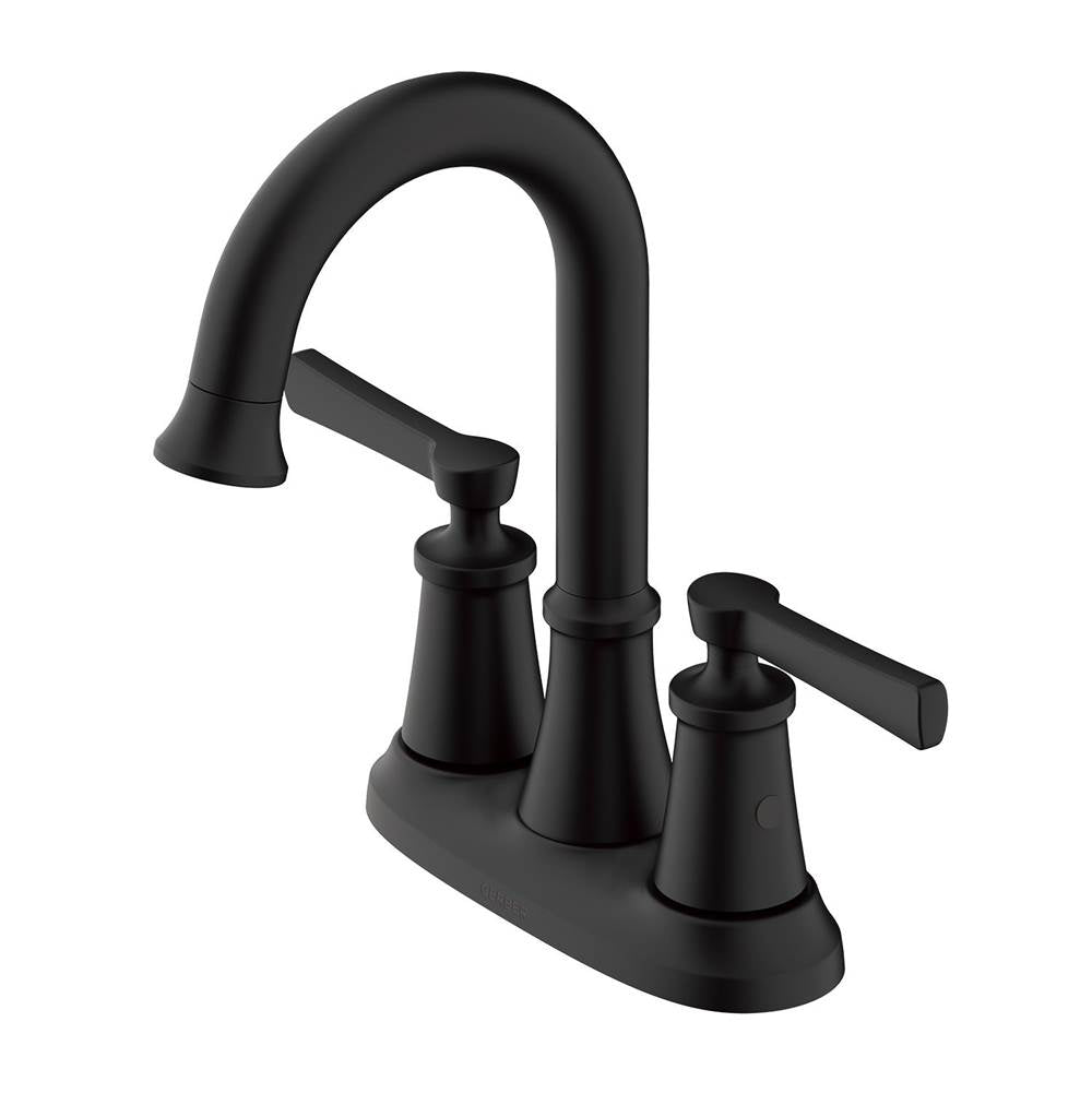 Gerber Plumbing - Northerly 2H Centerset Lavatory Faucet w/ 50/50 Touch Down Drain 1.2gpm Satin Black - Satin Black
