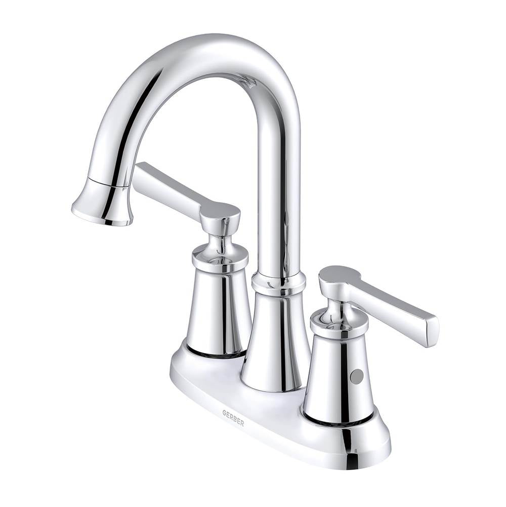 Gerber Plumbing - Northerly 2H Centerset Lavatory Faucet w/ 50/50 Touch Down Drain 1.2gpm Chrome - Chrome