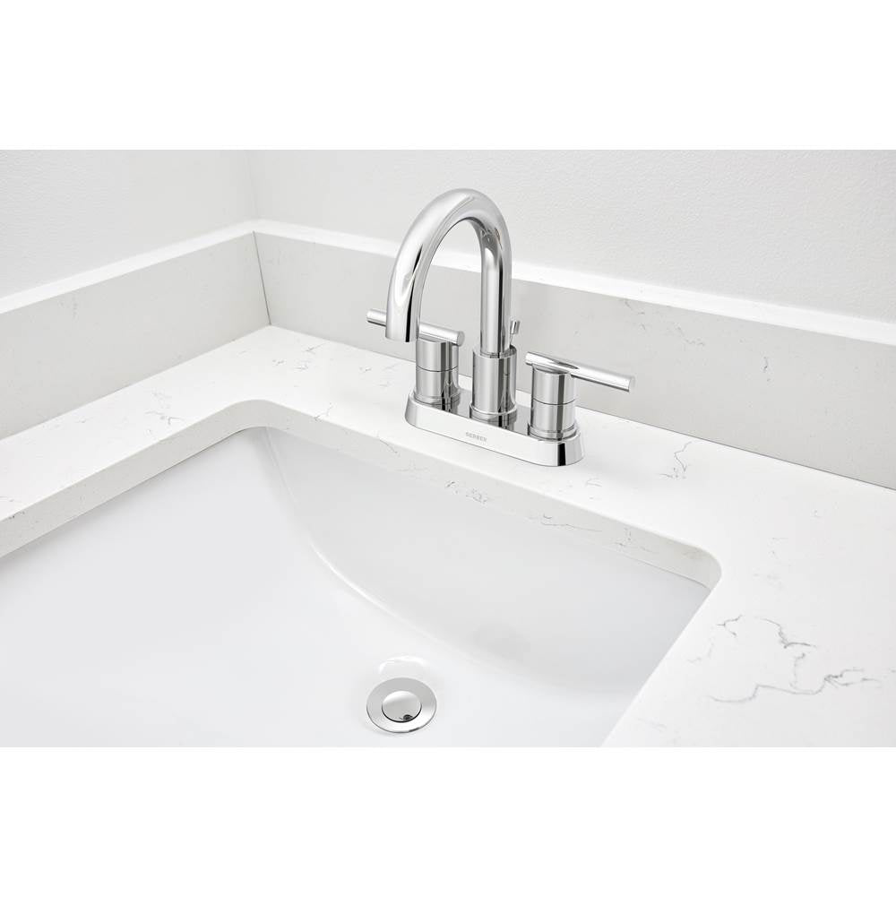 Parma 2H Centerset Lavatory Faucet w/ Metal Pop-Up Drain 1.2gpm Chrome